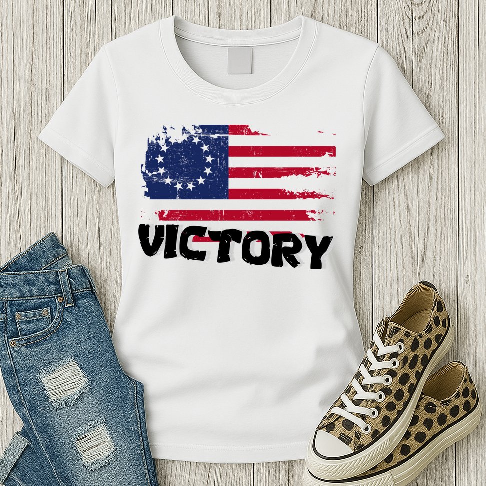 Victory Betsy Ross Original Flag Womens T-Shirt