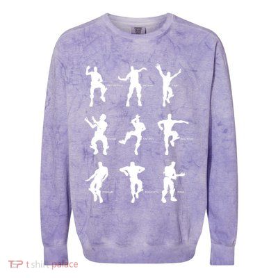 Victory Royale Gamer Dance Moves Colorblast Crewneck Sweatshirt