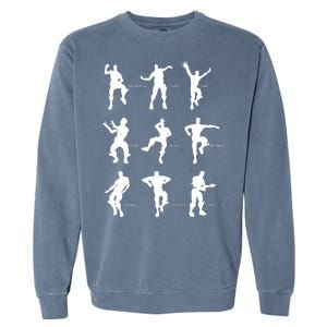 Victory Royale Gamer Dance Moves Garment-Dyed Sweatshirt