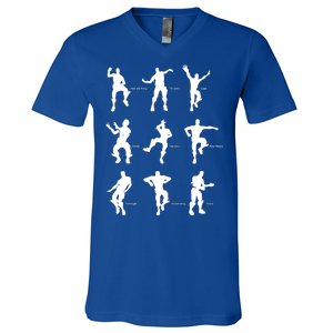 Victory Royale Gamer Dance Moves V-Neck T-Shirt