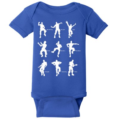 Victory Royale Gamer Dance Moves Baby Bodysuit