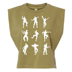 Victory Royale Gamer Dance Moves Garment-Dyed Women's Muscle Tee