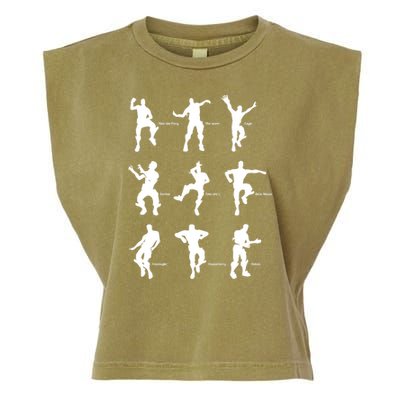 Victory Royale Gamer Dance Moves Garment-Dyed Women's Muscle Tee