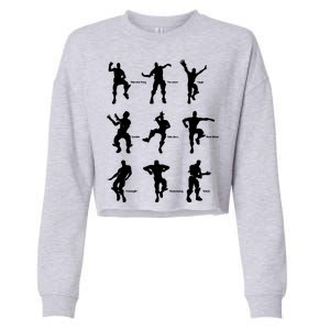 Victory Royale Gamer Dance Moves Cropped Pullover Crew