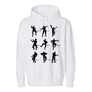 Victory Royale Gamer Dance Moves Garment-Dyed Fleece Hoodie