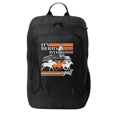 Vintage It's Derby Day Yall Horse Racing City Backpack