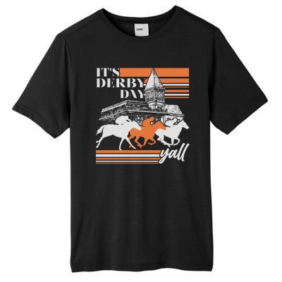 Vintage It's Derby Day Yall Horse Racing Tall Fusion ChromaSoft Performance T-Shirt