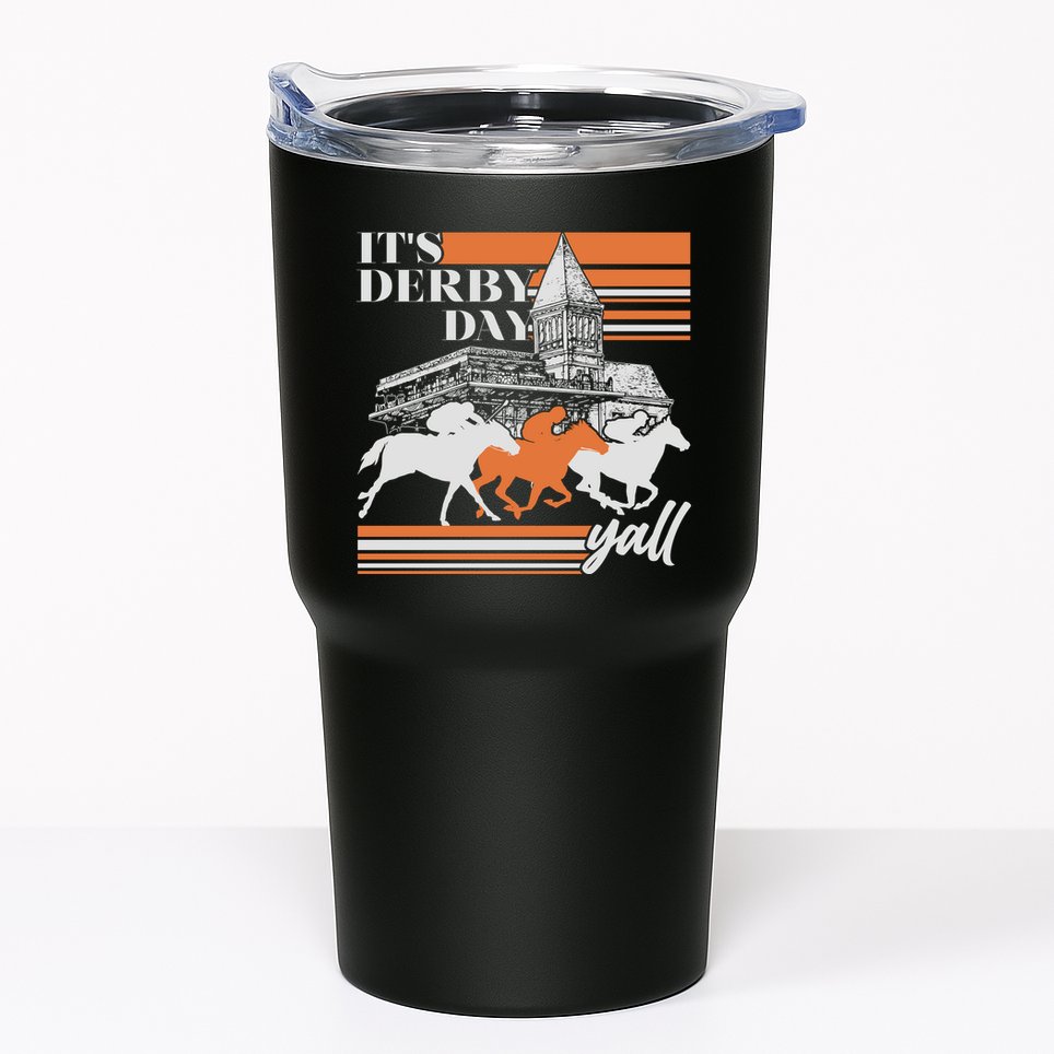 Vintage It's Derby Day Yall Horse Racing Tumbler
