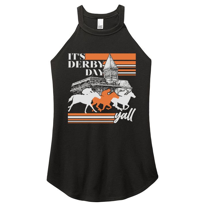 Vintage It's Derby Day Yall Horse Racing Women's Perfect Tri Rocker Tank