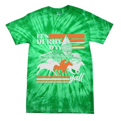 Vintage It's Derby Day Yall Horse Racing Tie-Dye T-Shirt