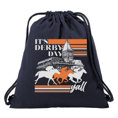 Vintage It's Derby Day Yall Horse Racing Drawstring Bag