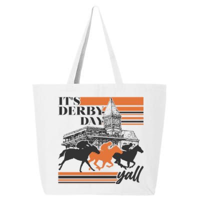 Vintage It's Derby Day Yall Horse Racing 25L Jumbo Tote