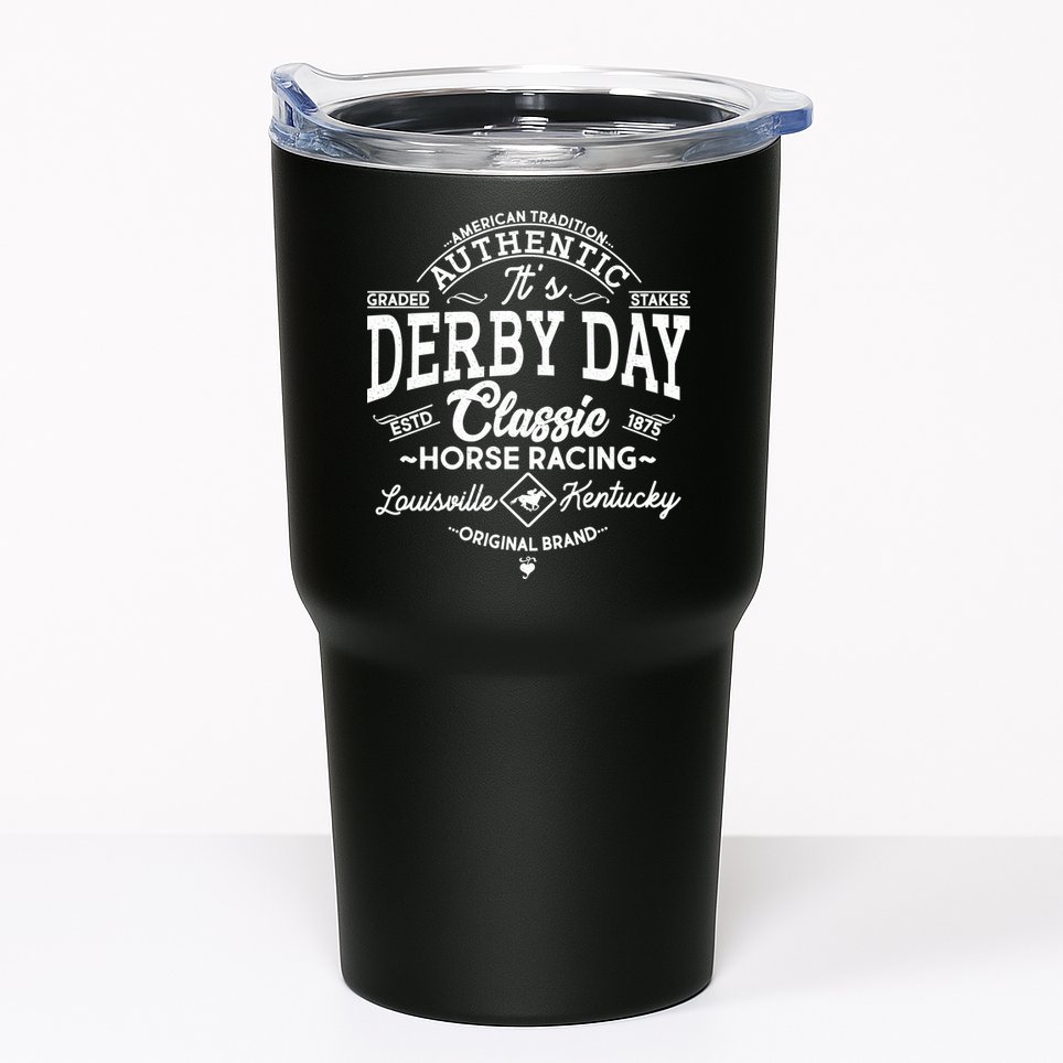 Vintage It's Derby Day Classic Horse Racing Tumbler