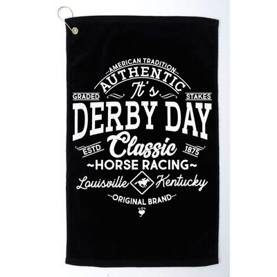 Vintage It's Derby Day Classic Horse Racing Golf Towel