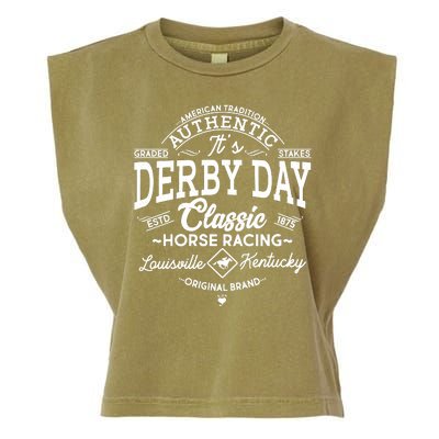 Vintage It's Derby Day Classic Horse Racing Garment-Dyed Women's Muscle Tee