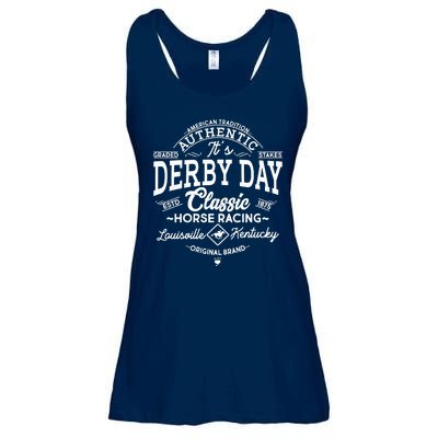 Vintage It's Derby Day Classic Horse Racing Ladies Essential Flowy Tank