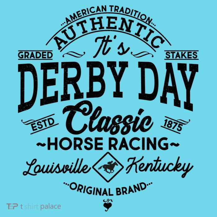 Vintage It's Derby Day Classic Horse Racing Button