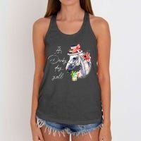 Vintage Its Derby 150 Yall 150th Horse Racing Derby Day 2024 Women's Knotted Racerback Tank