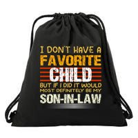 Vintage I Dont Have A Favorite Child Drawstring Bag