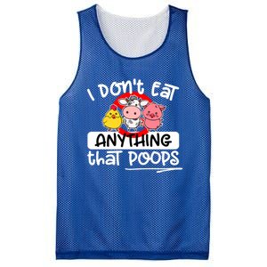 Vegan I Dont Eat Anything That Poops (D0010665a) Gift Mesh Reversible Basketball Jersey Tank