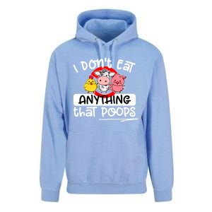 Vegan I Dont Eat Anything That Poops (D0010665a) Gift Unisex Surf Hoodie