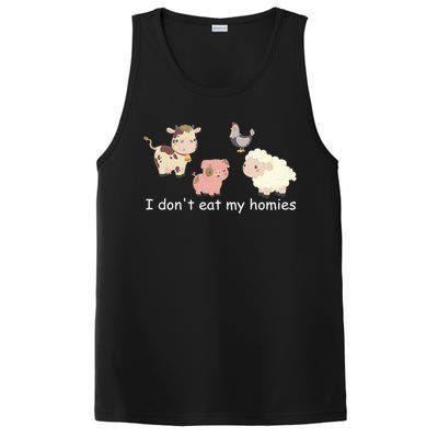 Vegetarian I Dont Eat My Homies Fun Vegan Love Animals Tee Gift PosiCharge Competitor Tank