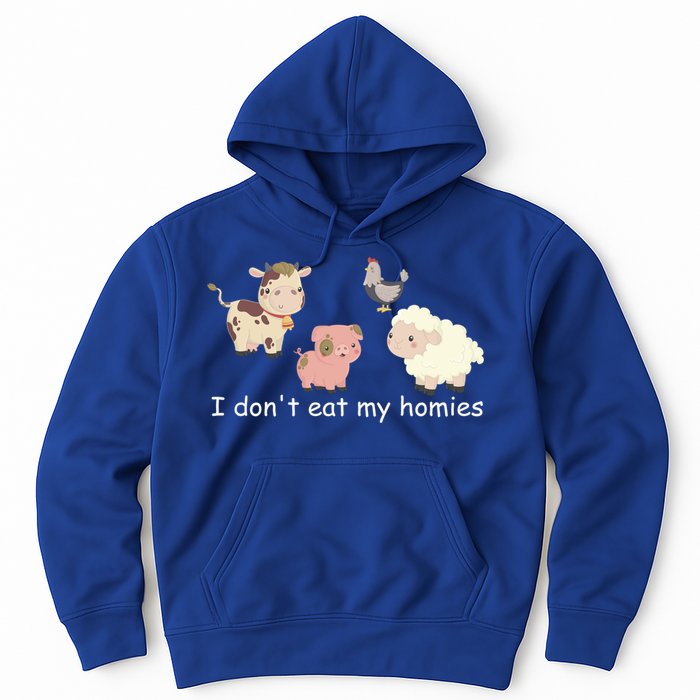 Vegetarian I Dont Eat My Homies Fun Vegan Love Animals Tee Gift Hoodie