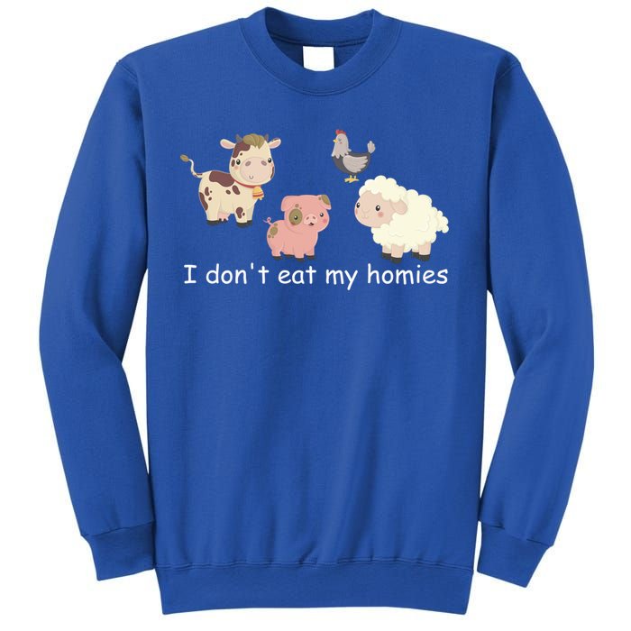 Vegetarian I Dont Eat My Homies Fun Vegan Love Animals Tee Gift Sweatshirt