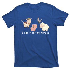 Vegetarian I Dont Eat My Homies Fun Vegan Love Animals Tee Gift T-Shirt