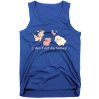 Vegetarian I Dont Eat My Homies Fun Vegan Love Animals Tee Gift Tank Top