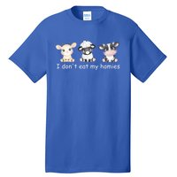 Vegetarian I Dont Eat My Homies Fun Vegan Love Cute Animals Gift Tall T-Shirt