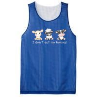 Vegetarian I Dont Eat My Homies Fun Vegan Love Cute Animals Gift Mesh Reversible Basketball Jersey Tank