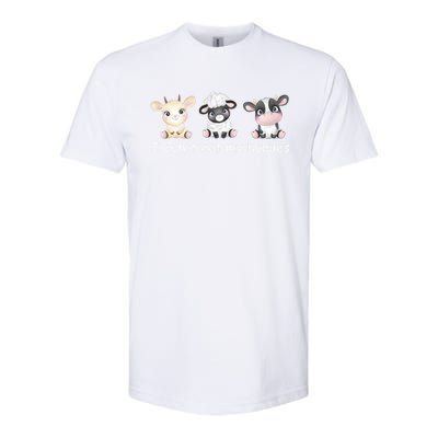 Vegetarian I Dont Eat My Homies Fun Vegan Love Cute Animals Gift Softstyle CVC T-Shirt