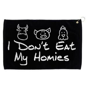 Vegetarian I Dont Eat My Homies Vegan Animals Lover Cute Gift Grommeted Golf Towel