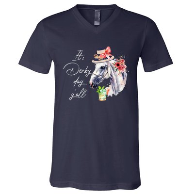 Vintage Its Derby 150 Yall 150th Horse Racing Derby Day 2024 V-Neck T-Shirt