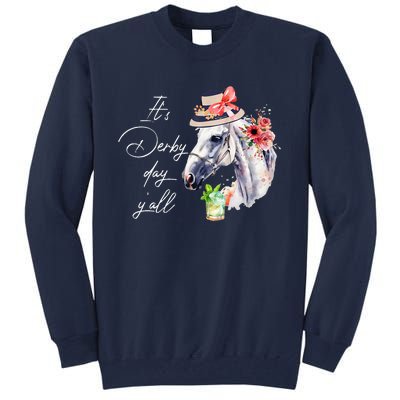 Vintage Its Derby 150 Yall 150th Horse Racing Derby Day 2024 Tall Sweatshirt