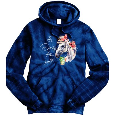 Vintage Its Derby 150 Yall 150th Horse Racing Derby Day 2024 Tie Dye Hoodie