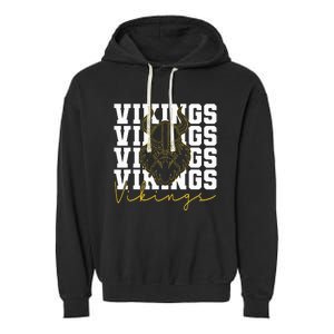 Vikings Inspirational Design Garment-Dyed Fleece Hoodie