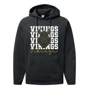 Vikings Inspirational Design Performance Fleece Hoodie