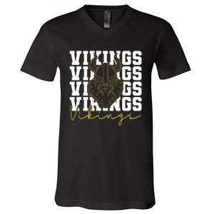 Vikings Inspirational Design V-Neck T-Shirt