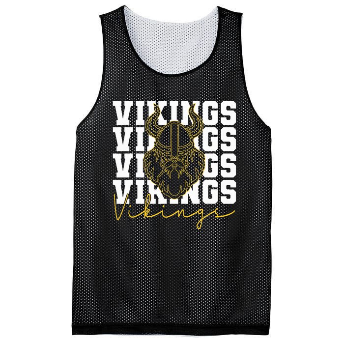 Vikings Inspirational Design Mesh Reversible Basketball Jersey Tank