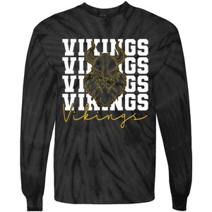 Vikings Inspirational Design Tie-Dye Long Sleeve Shirt