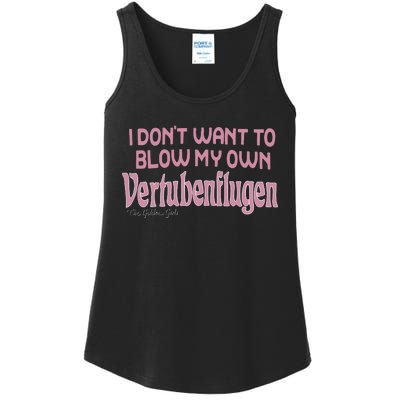 Vertubenflugen I Don’T Want To Blow My Own Ladies Essential Tank