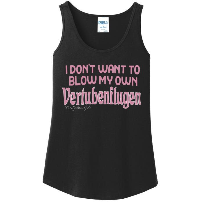 Vertubenflugen I Don’T Want To Blow My Own Ladies Essential Tank