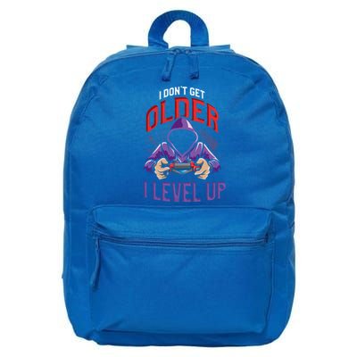 Vintage I Dont Get Older I Level Up Gamer Birthday Gift 16 in Basic Backpack