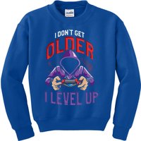 Vintage I Dont Get Older I Level Up Gamer Birthday Gift Kids Sweatshirt