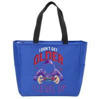 Vintage I Dont Get Older I Level Up Gamer Birthday Gift Zip Tote Bag