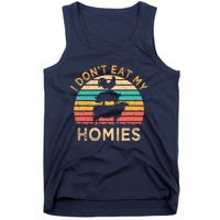 Vegetarian I Dont Eat My Homies Funny Vegan Retro Tank Top