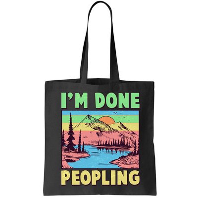 Vintage I'm Done Peopling Great Outdoors Nature Camping Fan Bag