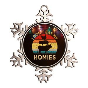 Vegetarian I DonT Eat My Homies | Turkey Day Thanksgiving Metallic Star Ornament